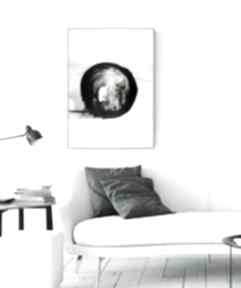 Grafika 50x70 cm wykonana ręcznie, plakat, abstrakcja, elegancki minimalizm, obraz do salonu