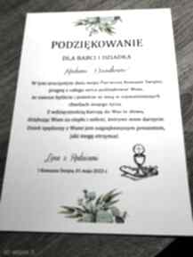 Podziękowanie - i komunia święta 6 szt scrapbooking kartki zapracownia, babcia, dziadek, matka