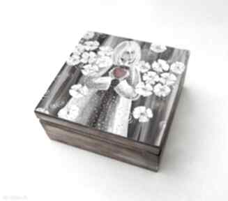 Anioł z serduszkiem szkatułka pudełka marina czajkowska dom, prezent, 4mara, miłość
