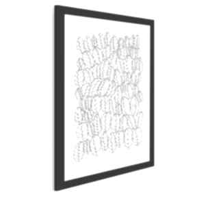 Obraz na płótnie - graficzne 50x70 cm 04601 vaku dsgn liście, grafika, minimalizm, prosty