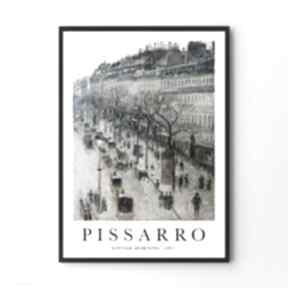Pissarro winter morning - format 50x70 cm hogstudio plakat, plakaty, sztuka, vintage, paryż