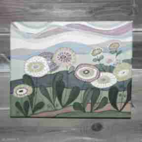 Czarodziejska łąka - obrazek arylowy pokoik dziecka magosza obraz na ścianę, farby akrylowe