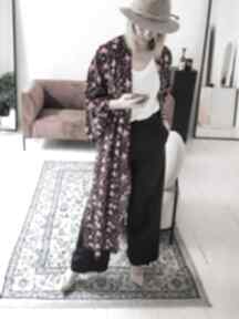 Kimono mayumi długie, rękaw prosty płaszcze soulsisters - kolorowe, sukienki