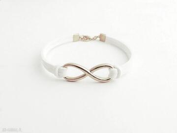 White infinity ilovehandmade bransoletka, nieskończoność, znak