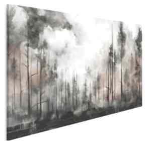 Obraz na - beż brąz 120x80 cm 119701 vaku dsgn las, drzewa, płótnie, z krajobrazem