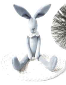 Pluszowy królik króliczek zając w stylu tilda maskotki mallow przytulanka - zajączek, styl