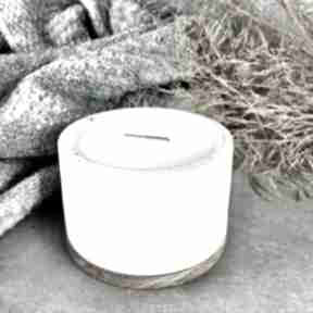 Sojowa świeca zapachowa w betonie 400ml wood energy świeczniki messto made by betonowa