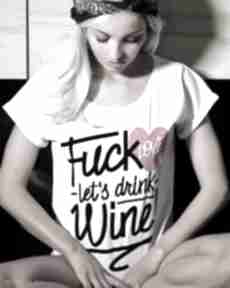 Koszulka fuck love wino serce shirt nadruk śmieszna prezent