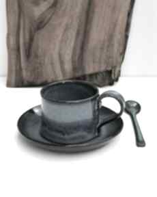 ceramiczna za spodkiem - borówka tyka ceramika, filiżanka, kubeczek, do kawy, prezent