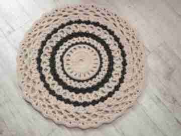 Mandala dywanik szydełkowy bawełniany zaamotana zofja countrystyle - nowoczesny, ażurowy