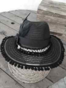 Czarna fedora kapelusze fascynatory kapelusz