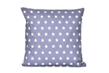 little stars navy blue - white 50x50cm majunto gwiazdki, skandynawski, stockholm, poduszka