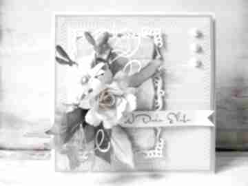 Życzenia ślub kwiaty pastelowa scrapbooking kartki