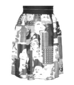 Marylin monroe skort 38 40 spódnice paweł kuzik, szyfon, lato, marilyn