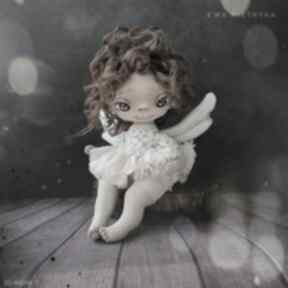 Anioł stróż, aniołek lalka artystyczna ręcznie malowana, dziewczyna ewa pietryka