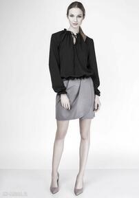 Subtelna bluzka, blu129 czarny lanti urban fashion modna, elegancka, stylowa, kobieca, casual