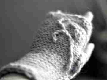 Rękawiczki mitenki paski the wool art mitenki, rękawiczki, na