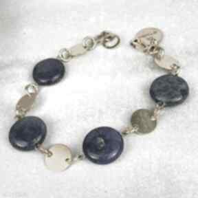 Bransoletka z lapis lazuli c1057 artseko, z lapisem, bizuteria na prezent, dla niej