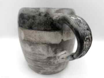 Kubek "etno" 1 ceramika eva art rękodzieło, z gliny, ceramiczny, użytkowa, ręcznie zrobiony