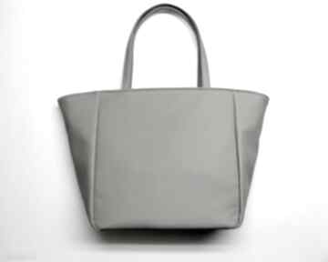 Shopper bag worek - szary na ramię torebki niezwykle elegancka, nowoczesna, prezent, sack