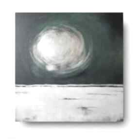 Abstrakcja obraz akrylowy formatu 60 cm paulina lebida, akryl, nowoczesny - kwadrat