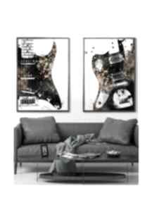 2 muzyczne 50x70 cm B2 justyna jaszke gitary, plakat, plakaty, 50x70cm, muzyka