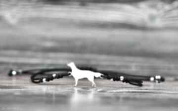 Flat coated retriever - bransoletka z psem, srebro 925 pasją i pędzlem pies, z biżuteria