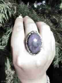 Srebrny pierścionek z lapis lazuli argentum vita z lazul, srebro, antyczny