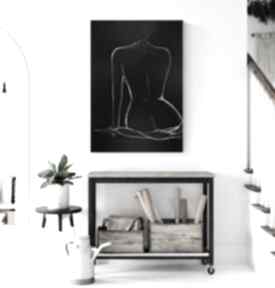 Subtelny i zmysłowy akt kobiecy 70x100 cm, 2489999 plakaty art krystyna siwek minimalizm