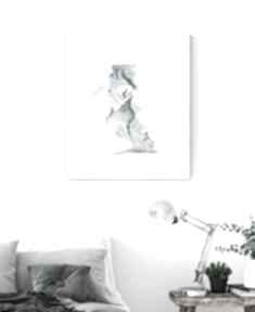 Grafika 40x50 cm wykonana ręcznie, 3278879 art krystyna siwek obraz do salonu, czarno biała