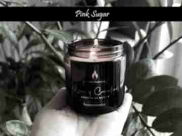 Pink sugar - naturalna świeca sojowa 120 ml dom luxury candles, zapachowa, słodki zapach