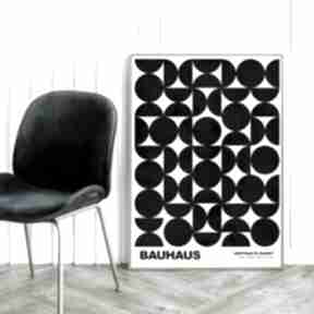 biało czarny geometria - format 61x91 cm hogstudio plakat, plakaty, do domu, bauhaus