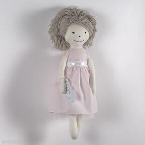 Pollyanna w różowej wizytowej sukni przytullale lalka, szmaciana, zapakowana, szyte