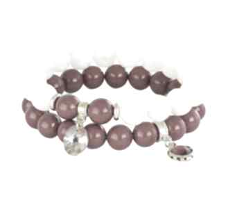 Sada light custard yellow bordeaux swarovski jadeit zawieszka