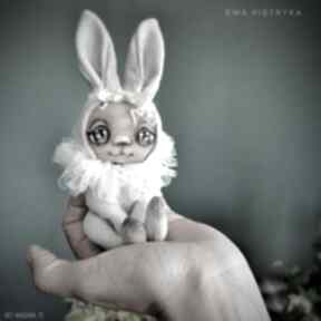 Beżowy - artystyczna lalka dekoracje e piet króliczek, kolekcjonerska, ręcznie malowany portret