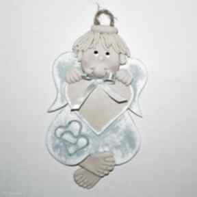 Pamiątka dla miecia - anioł z pokoik dziecka magosza aniołek, masa solna, prezent, na ścianę