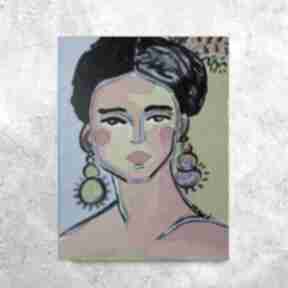 Obraz olejny portret hiszpanki carmenlotsu do salonu, obrazy na zamówienie, malarstwo