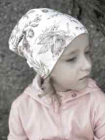 Dwustronna czapka nimfa wodna dla dziecka nuva art, bawełniana jesienna miękka