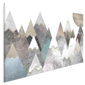 Obraz na płótnie - góry pastele 120x80 cm 64401 vaku dsgn, wierchy, pejzaż, abstrakcja