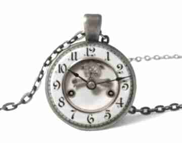 Stary zegar foto medalion łańcuszkiem vintage naszyjnik prezent