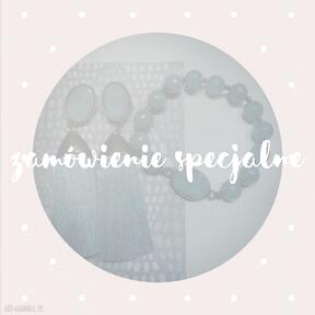 Zamówienie specjalne bead story jadeit, chwosty, kulki, frędzle