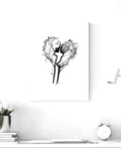 a4 wykonana ręcznie - obraz do salonu, czarno biała, 2591464 art krystyna siwek skandynawski