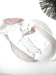 Królik przytulanka pluszowy króliczek zajączek - muślin plusz - szmatka doudo, prezent