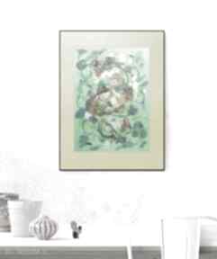 Nowoczesna grafika do domu, malowany obraz 30x40, rysunek annasko abstrakcja, ręcznie, design