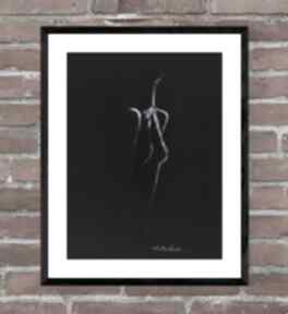 Obraz 30x40 cm, akt kobiecy subtelny i zmysłowy, wykonany ręcznie art krystyna siwek