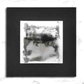 Tusz i akwarela - minimalistyczny pejzaż nr 5 maja gajewska na papierze, ręcznie malowana