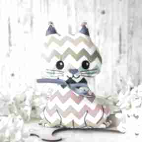 Kotek psotek - michaś 19 cm zabawki mały koziołek kot, kicia - haftowana, dla maluszka