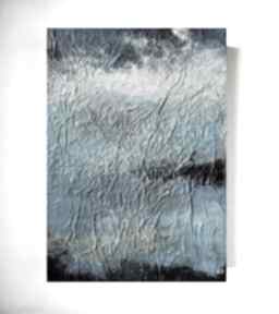 akrylowy formatu 70x50 cm paulina lebida abstrakcja, akryl, obraz, płótno