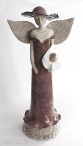 Dama z lilią ceramika wylęgarnia pomysłów anioł