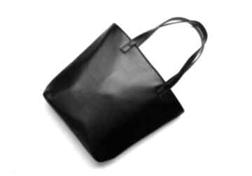 Pomysł na święta prezent. Shopper bag bucket - czarny na ramię torebki niezwykle elegancka